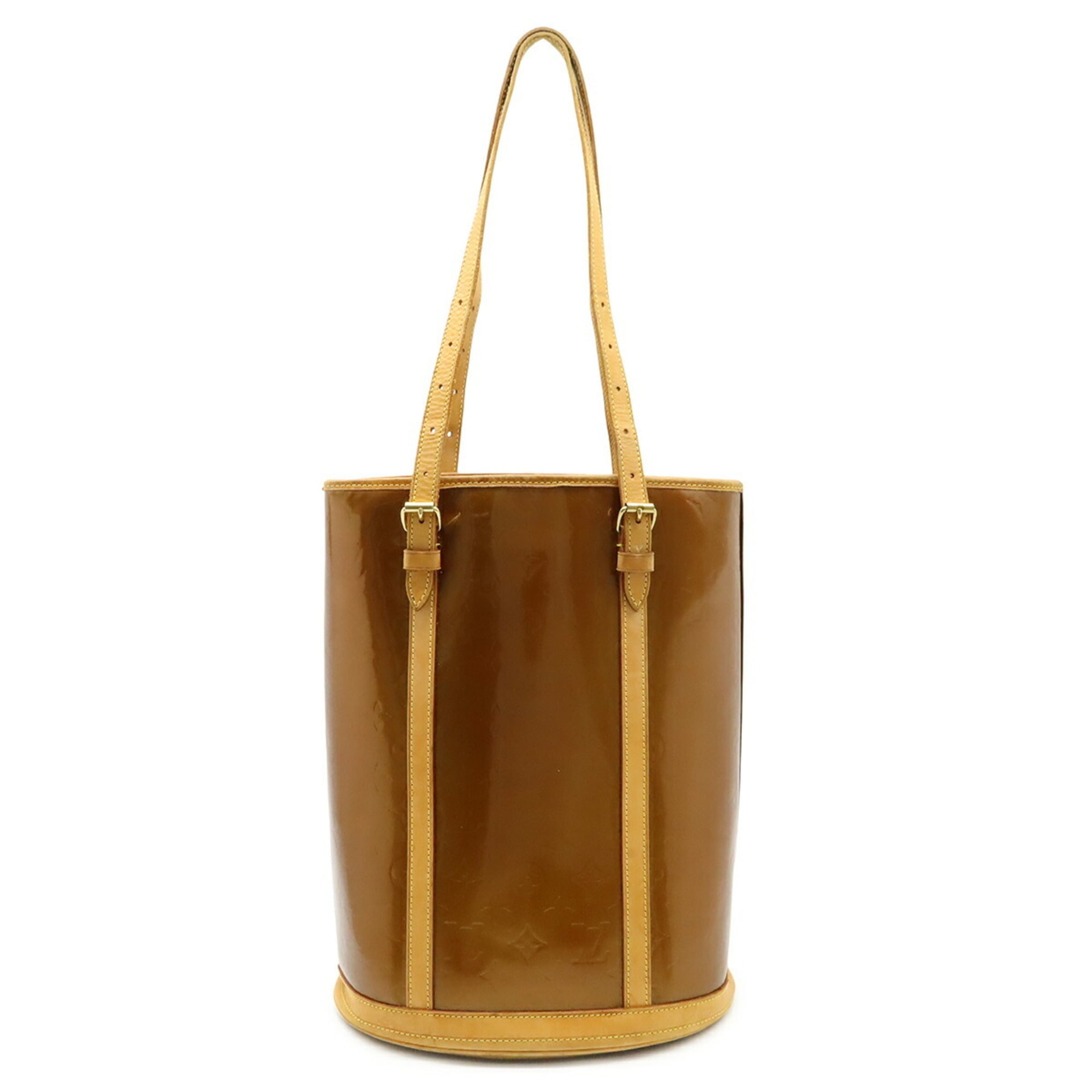 Louis Vuitton Brown Leather Shoulder Bag Tote Bag