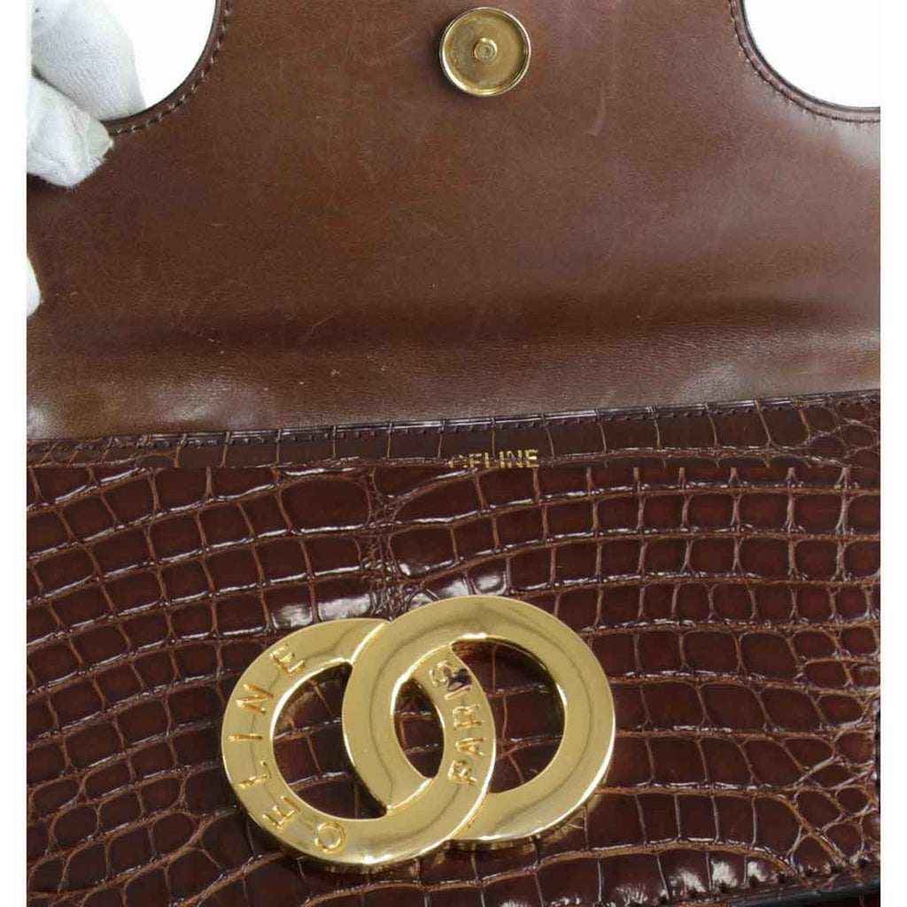 Celine Brown Leather Handbag