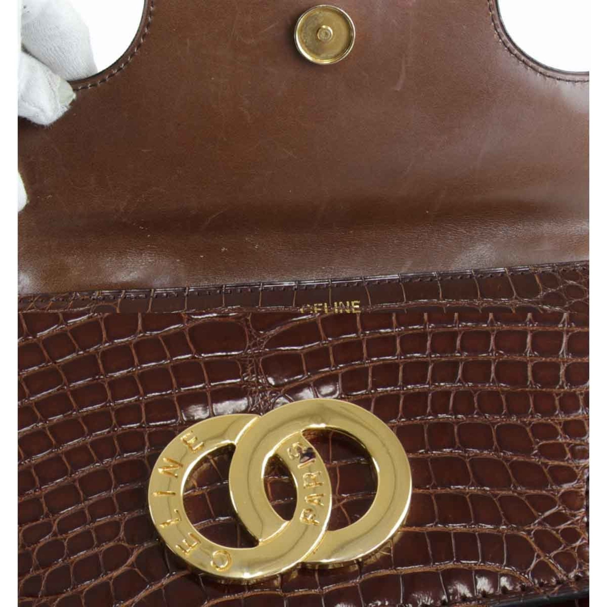 Celine Brown Leather Handbag