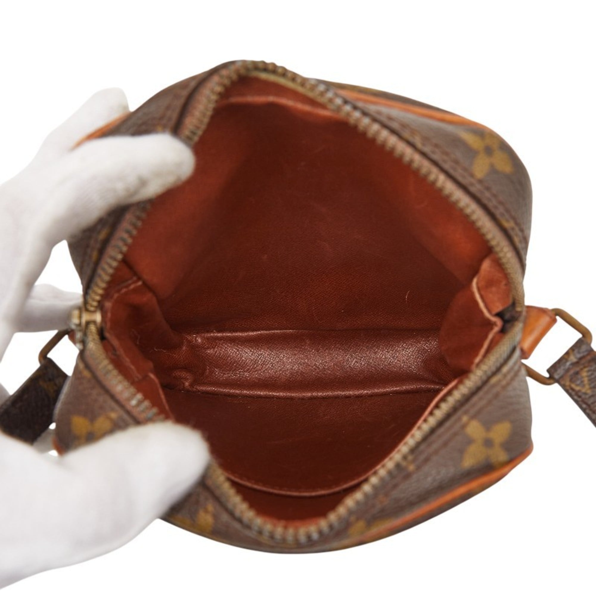 Louis Vuitton Brown Pvc Leather Shoulder Bag