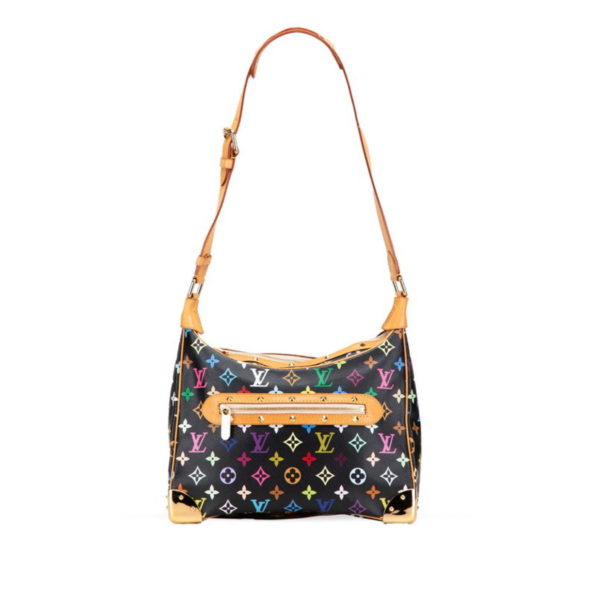 Louis Vuitton Monogram Multicolore Black Noir Pvc Leather Shoulder Bag