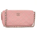 Chanel Pink Leather Shoulder Bag