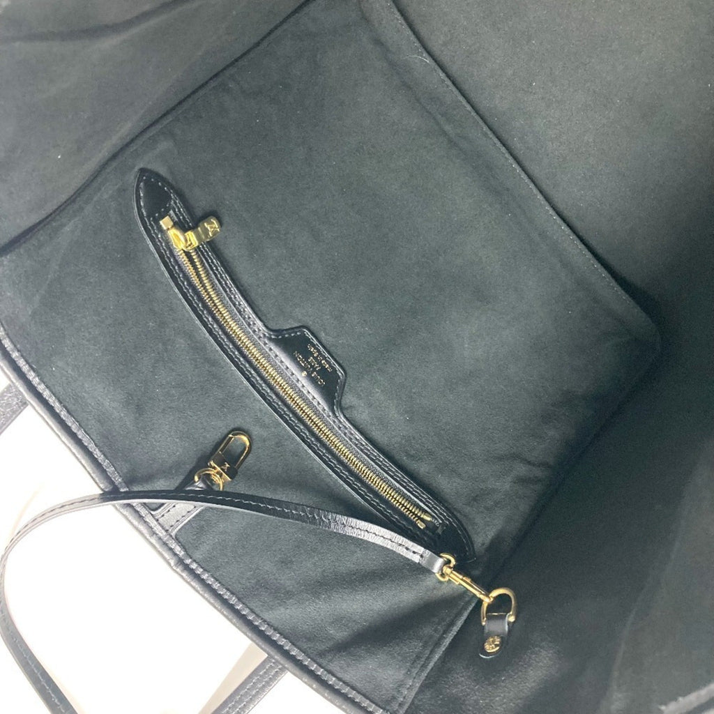 Louis Vuitton Black White Jacquard Leather Shoulder Bag Tote Bag