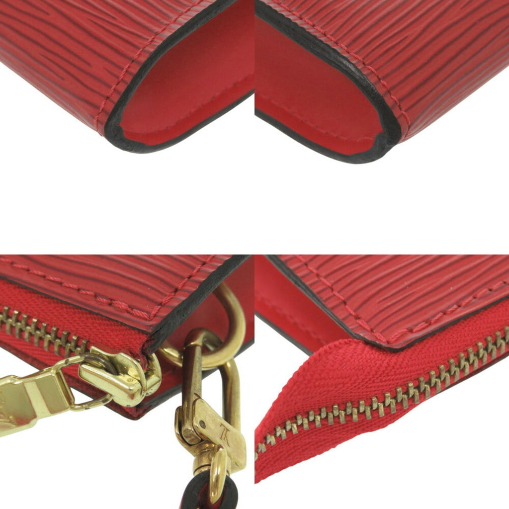 Louis Vuitton Castilian Red Red Color Epi Leather Handbag