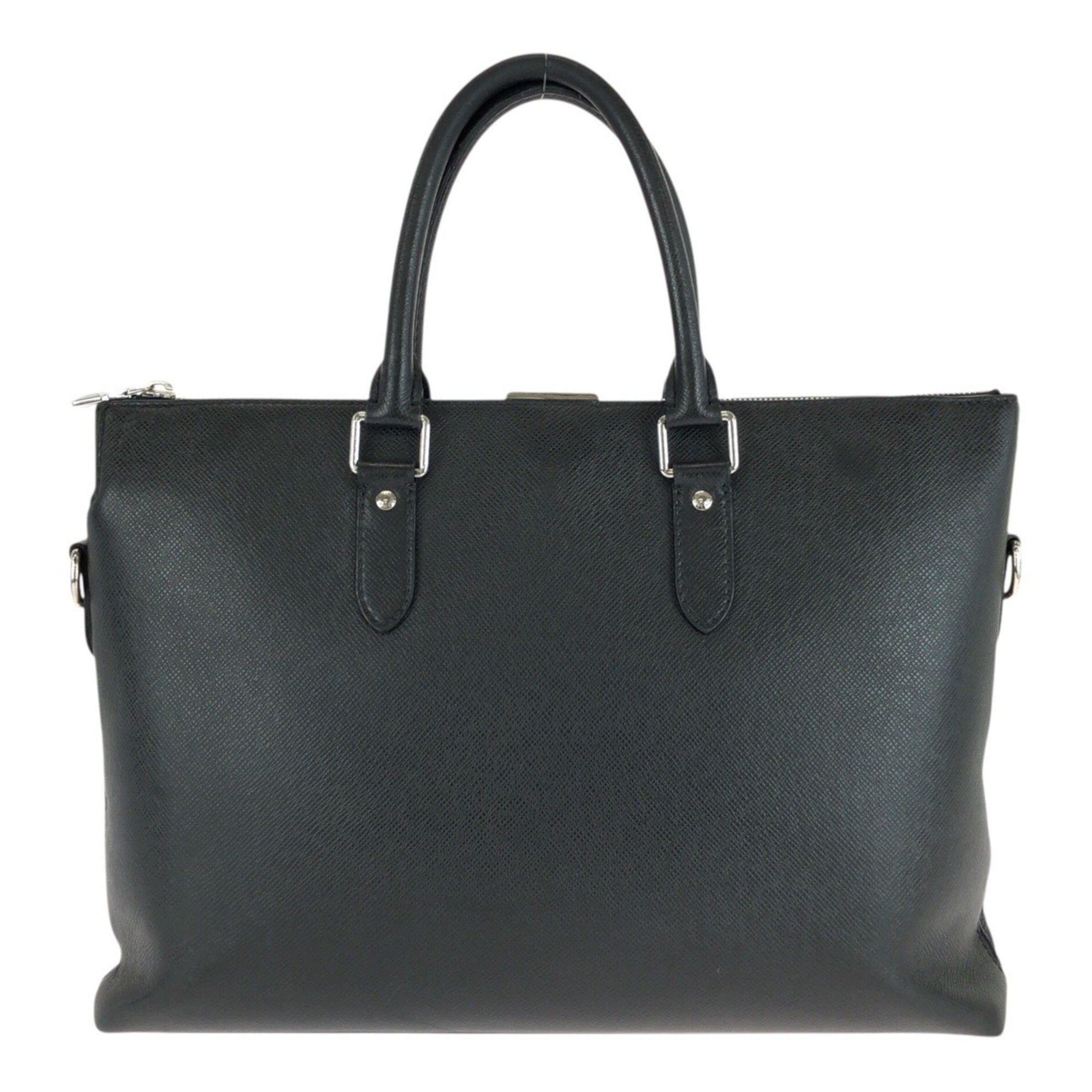 Louis Vuitton Black Taiga Leather Briefcase