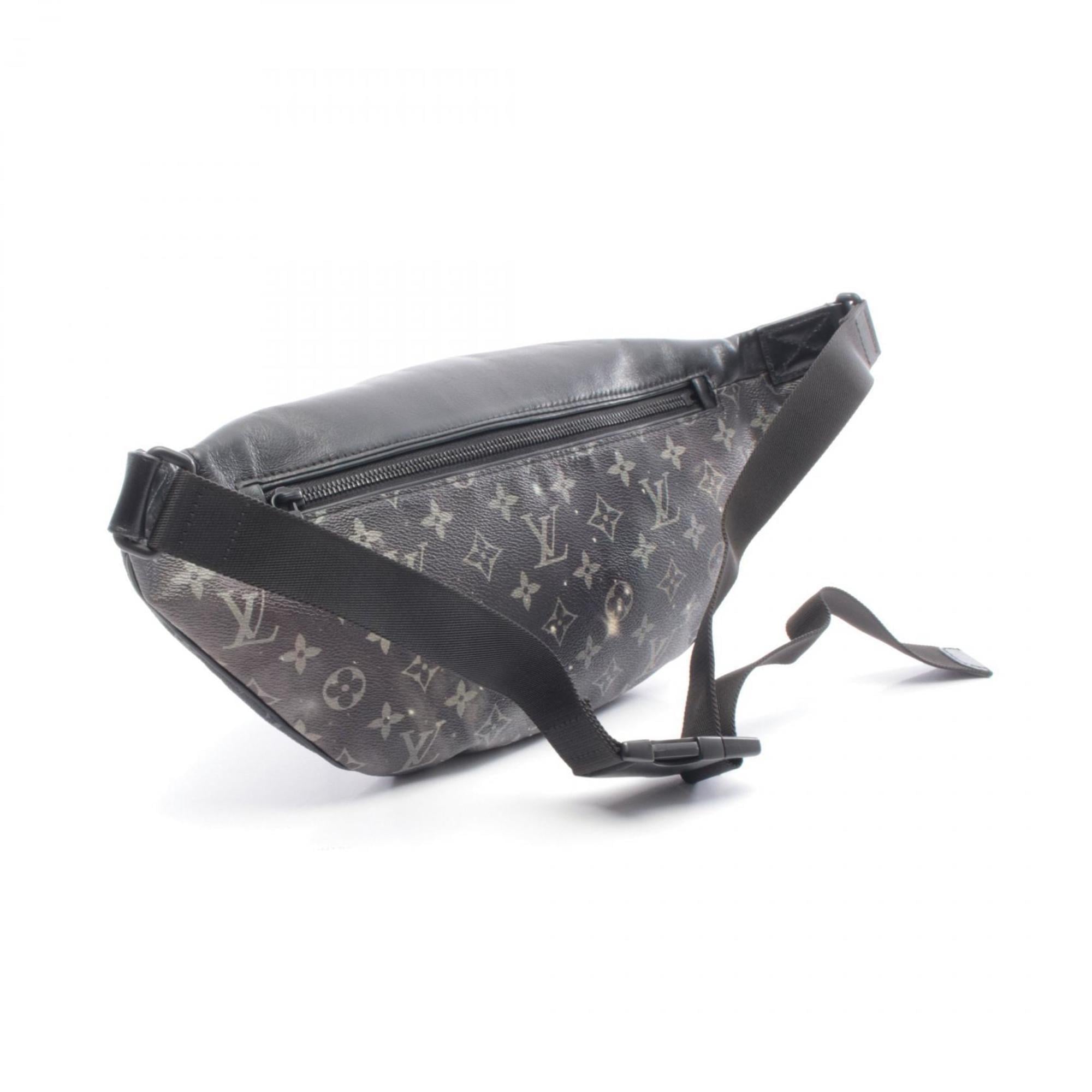 Louis Vuitton Black Gray Multi-Color Coated Canvas Leather Fanny Pack Handbag