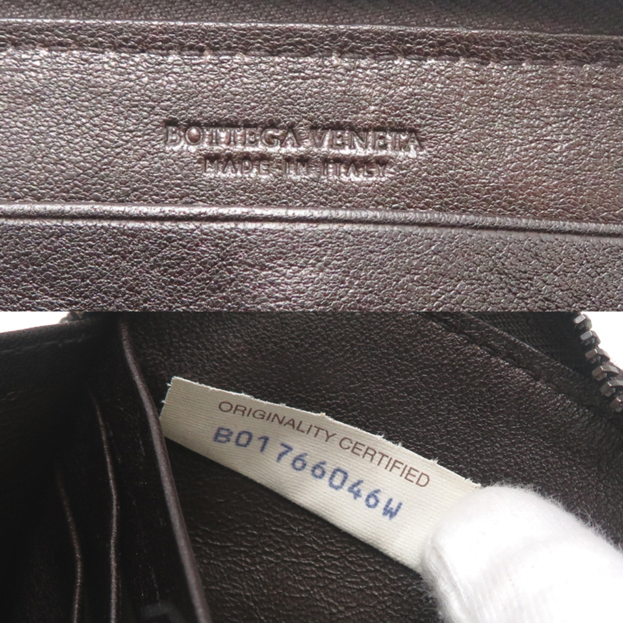 Bottega Veneta Brown Leather Long Wallet (Bi-Fold)