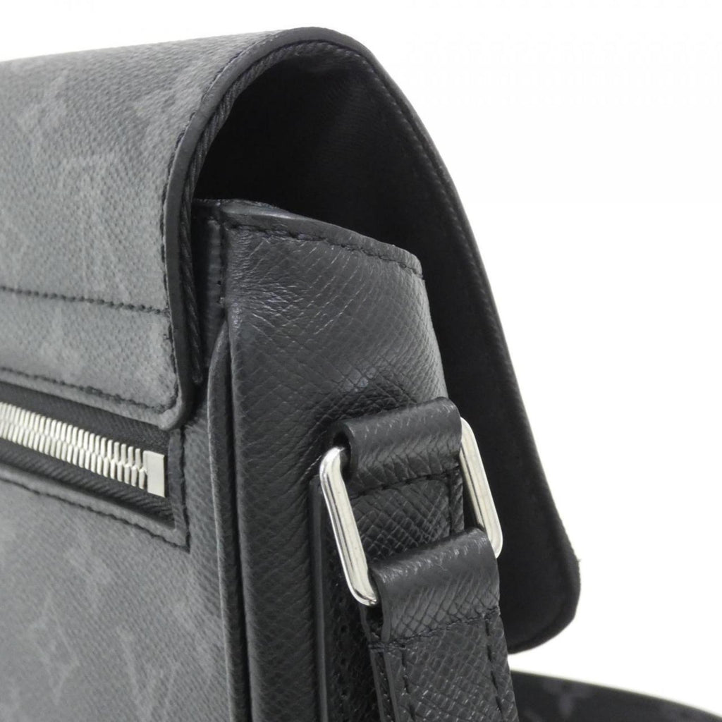 Louis Vuitton Black Coated Canvas Leather Shoulder Bag