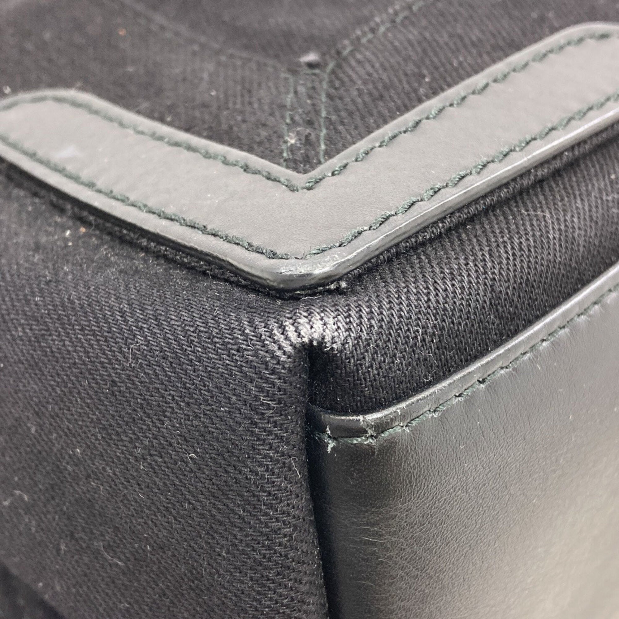 Balenciaga Black Canvas Handbag Pouch
