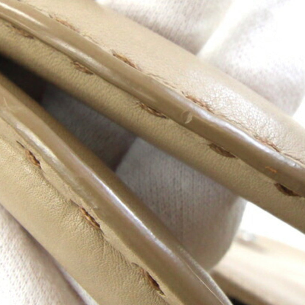 Prada Light Beige Leather Handbag Shoulder Bag