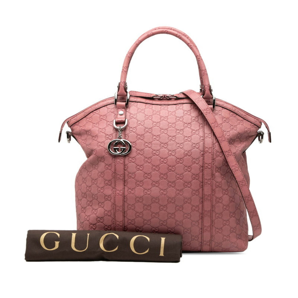 Gucci Soho Pink Leather Handbag Shoulder Bag (Pre-Owned)