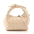 Louis Vuitton Beige Cream Mahina Leather Handbag