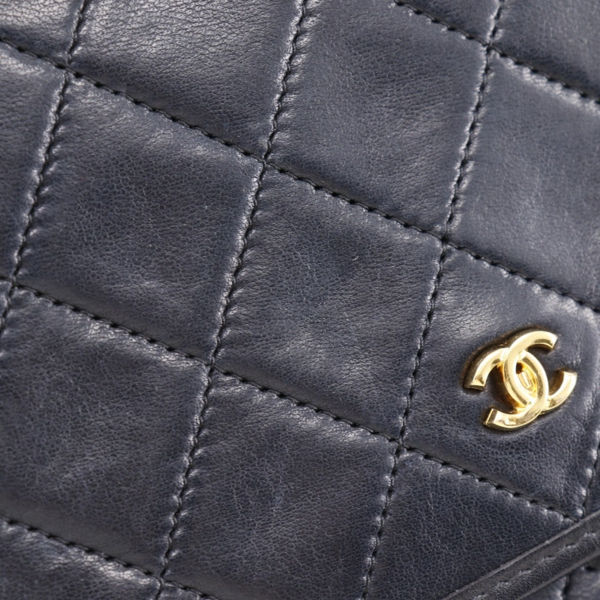 Chanel Black Leather Pochette Shoulder Bag