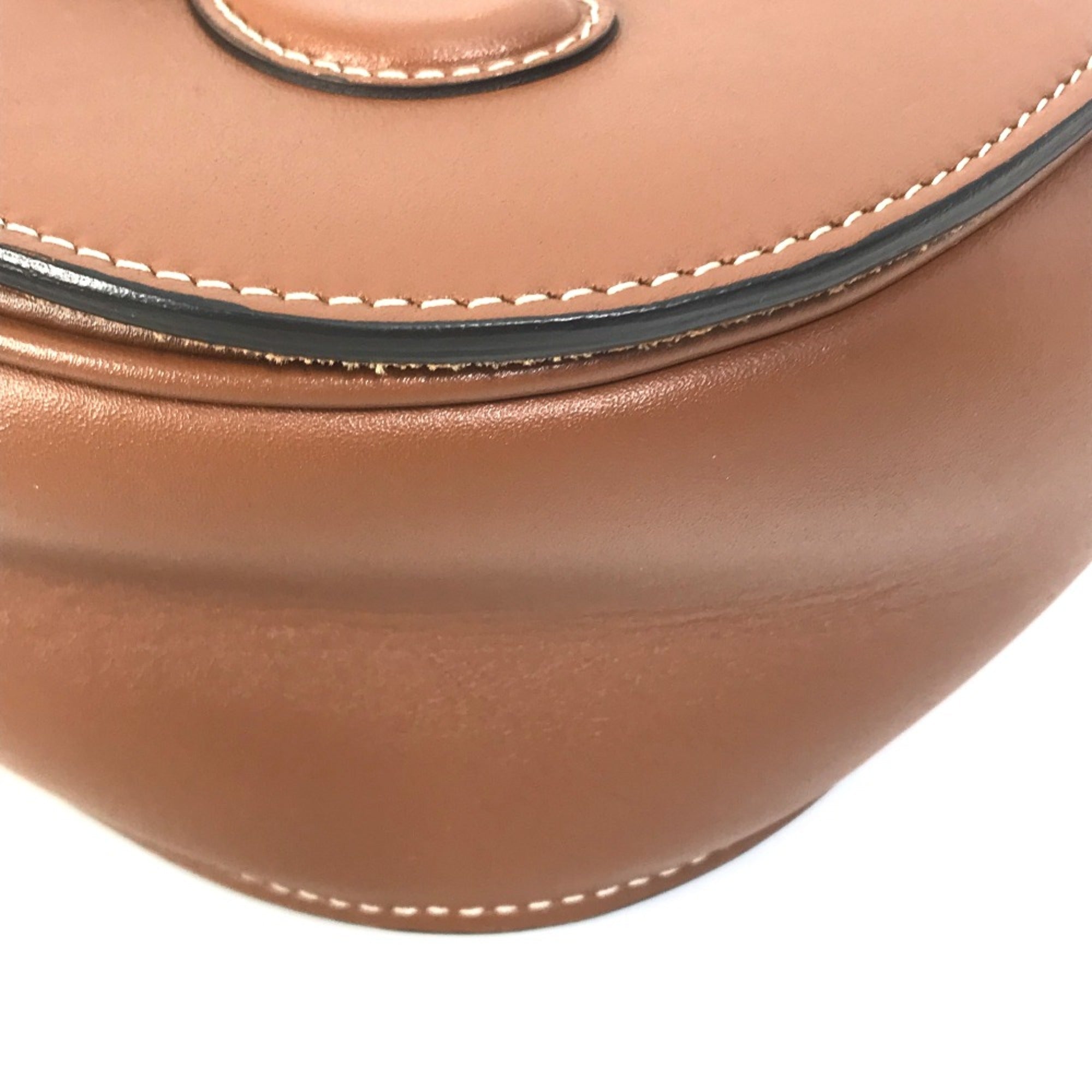 Celine Brown Leather Shoulder Bag