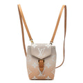 Louis Vuitton Gray Pink Pvc Leather Backpack