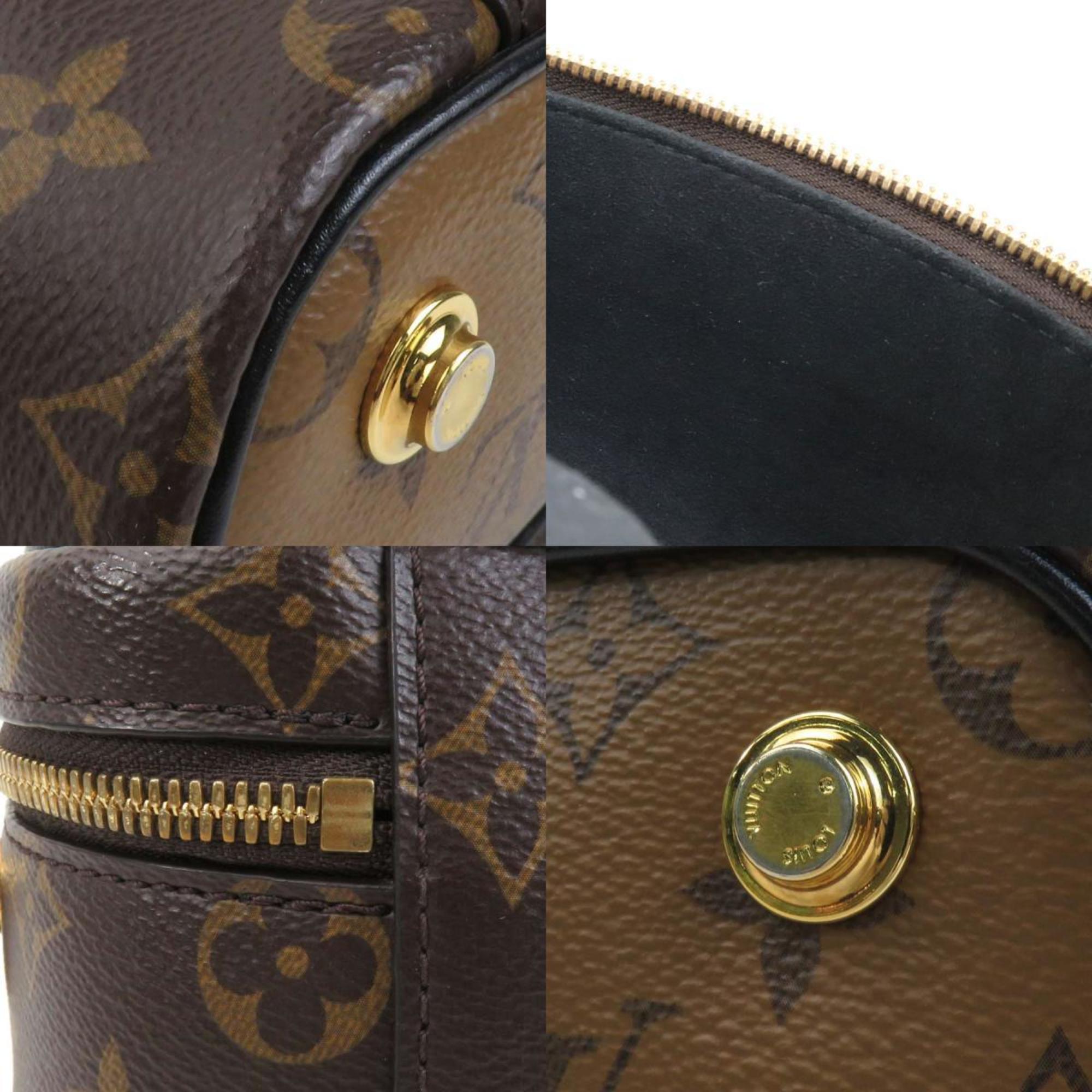 Louis Vuitton Brown Monogram Reverse Shoulder Bag Vanity Bag