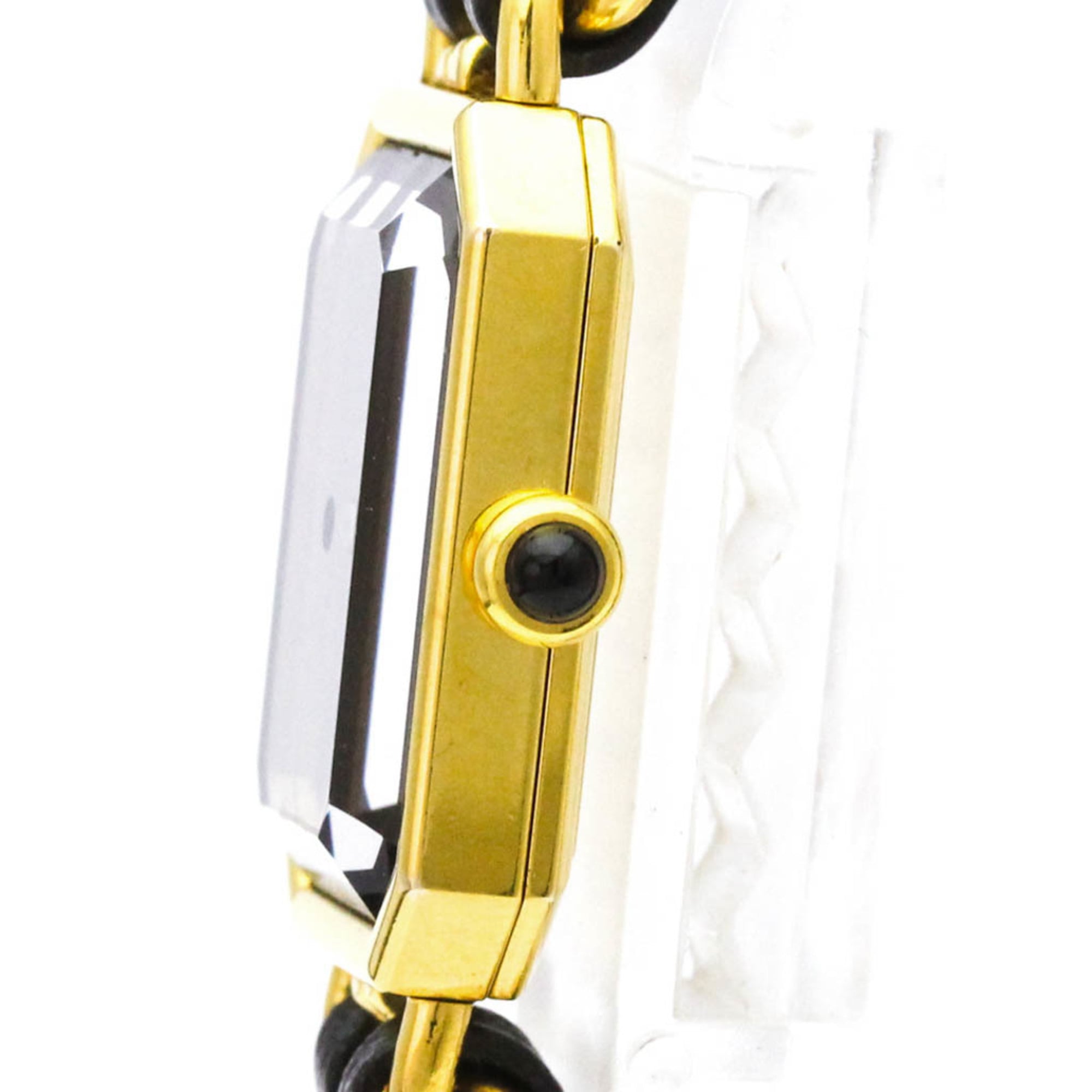 Chanel Premiere Rock Quartz Watch Plated Metal And Leather Watch