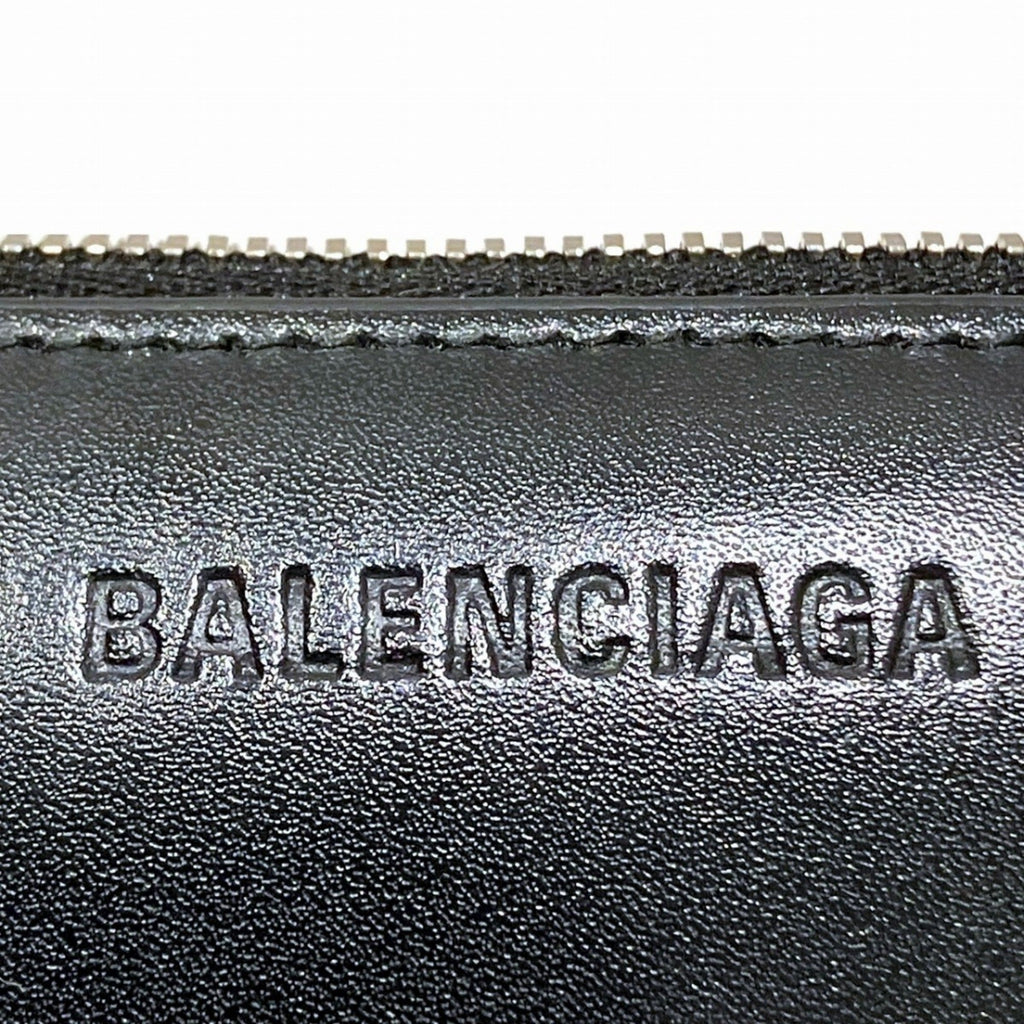 Balenciaga Black Leather Long Wallet (Bi-Fold)