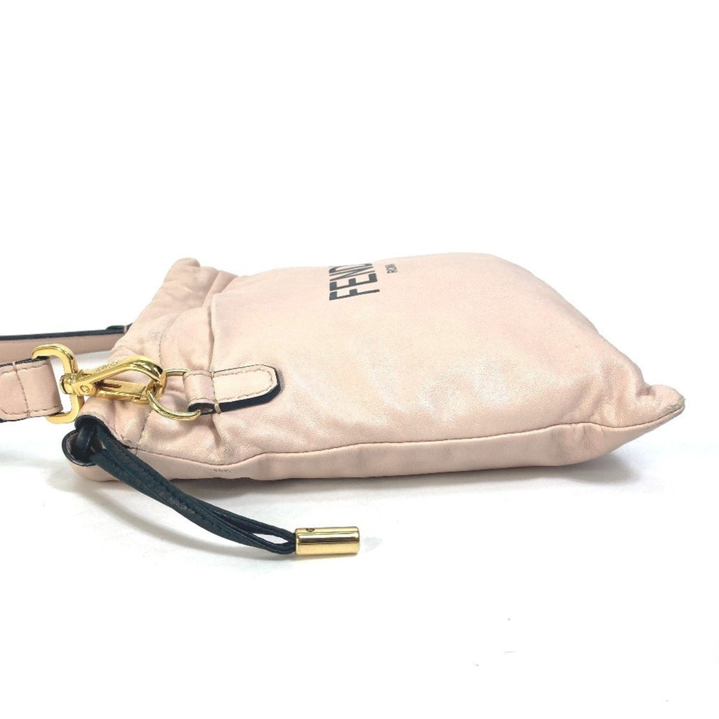 Fendi Pink Leather Shoulder Bag