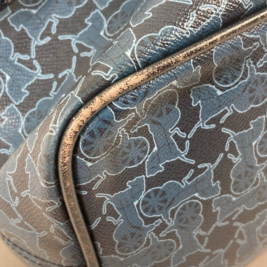 Celine Blue Leather Shoulder Bag