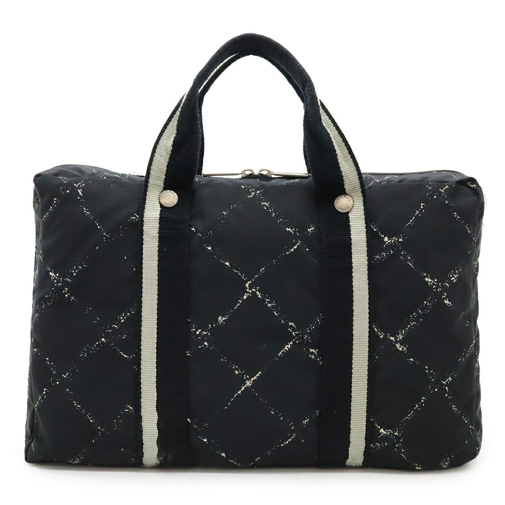 Chanel Travel Line Black Red Color Travel Line Handbag Tote Bag