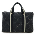 Chanel Travel Line Black Red Color Travel Line Handbag Tote Bag