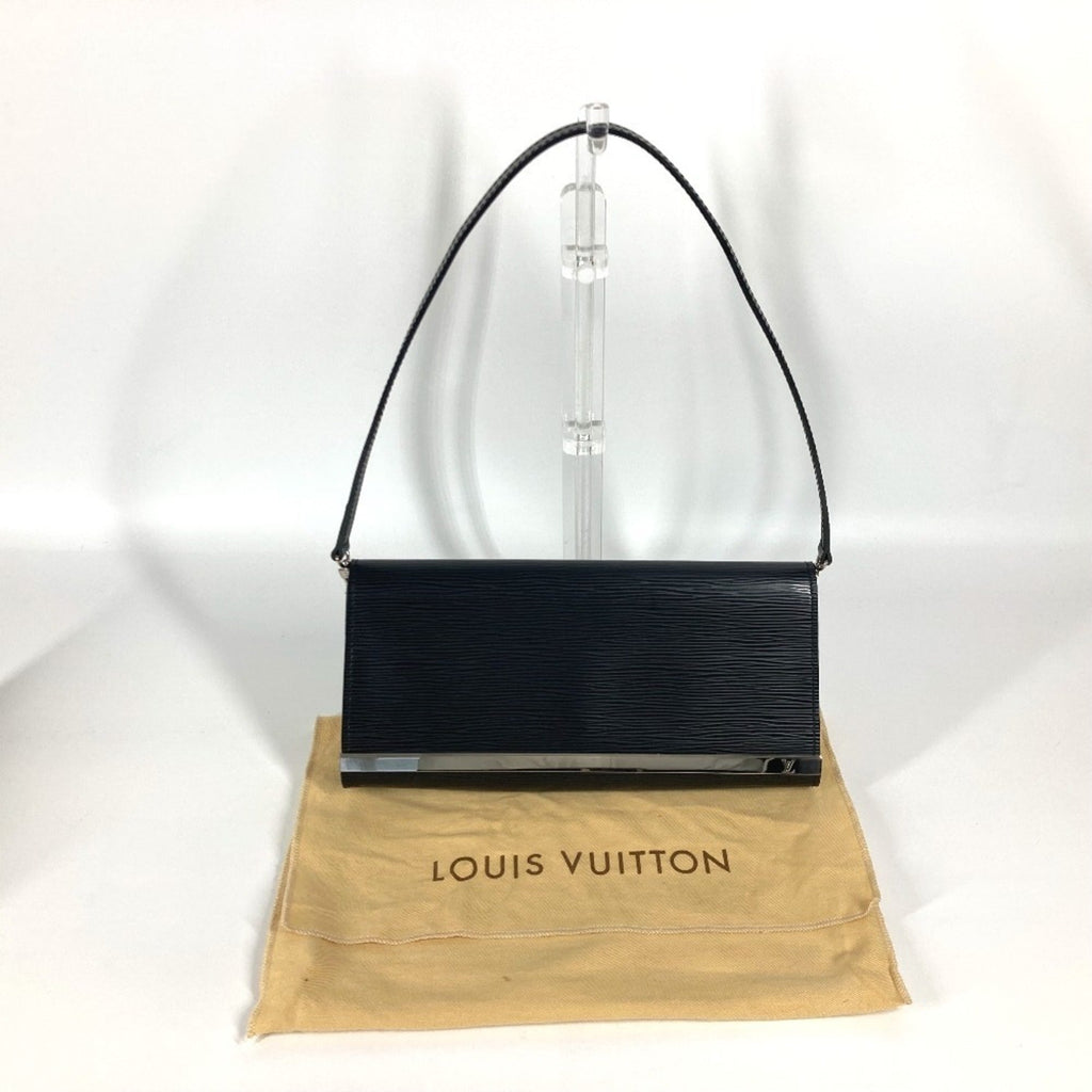 Louis Vuitton Black Epi Leather Clutch Bag Shoulder Bag