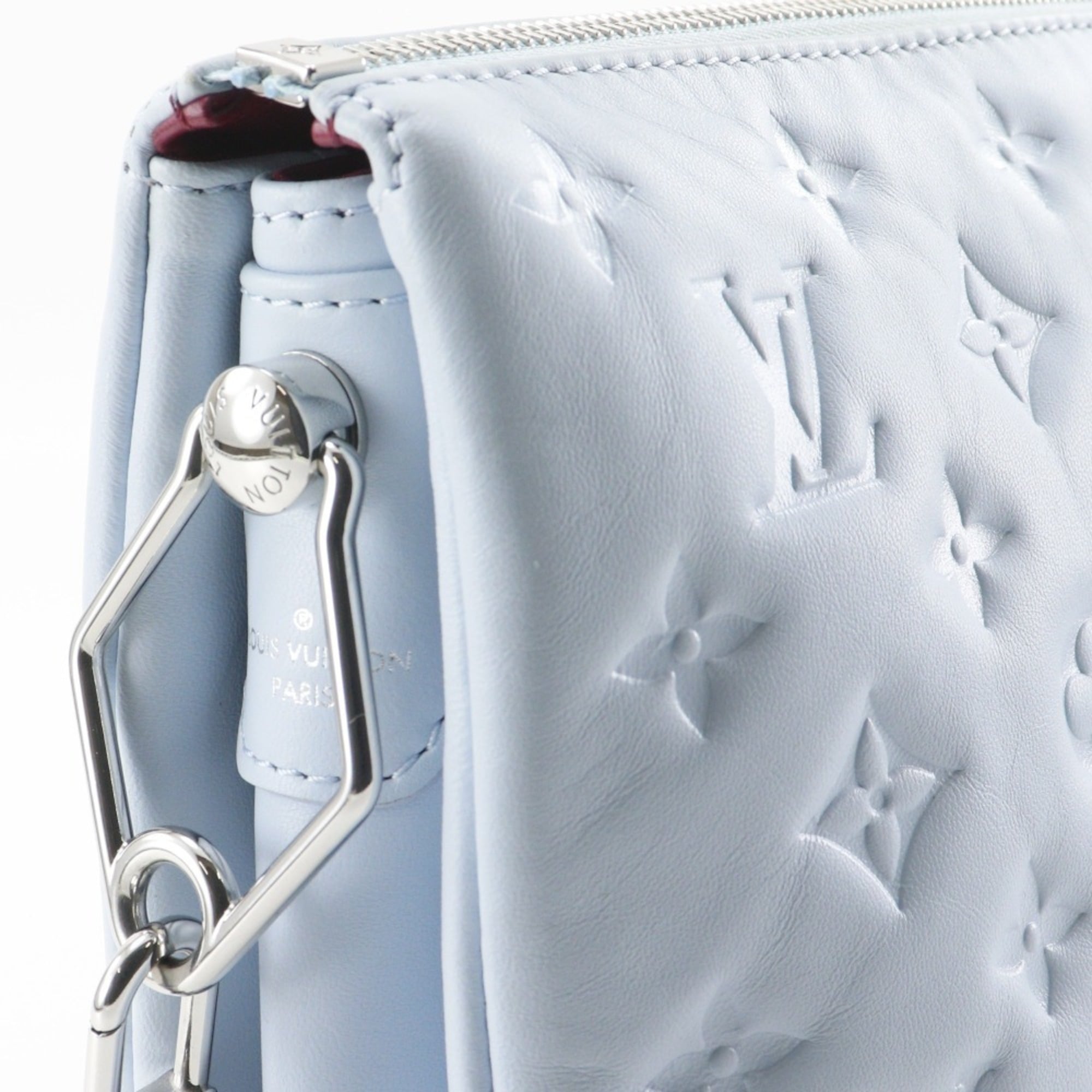 Louis Vuitton Light Blue Monogram Shoulder Bag