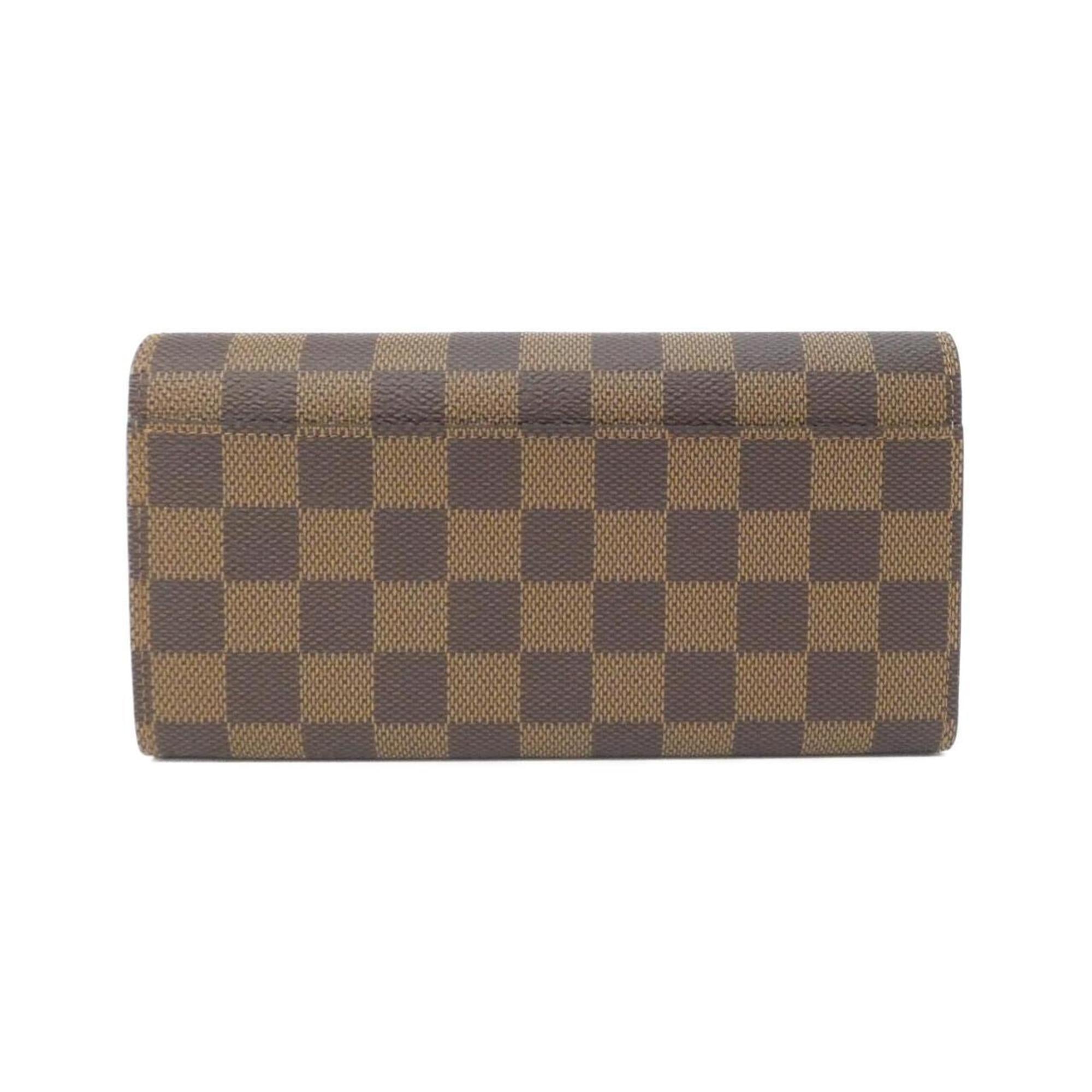 Louis Vuitton Brown Coated Canvas Long Wallet