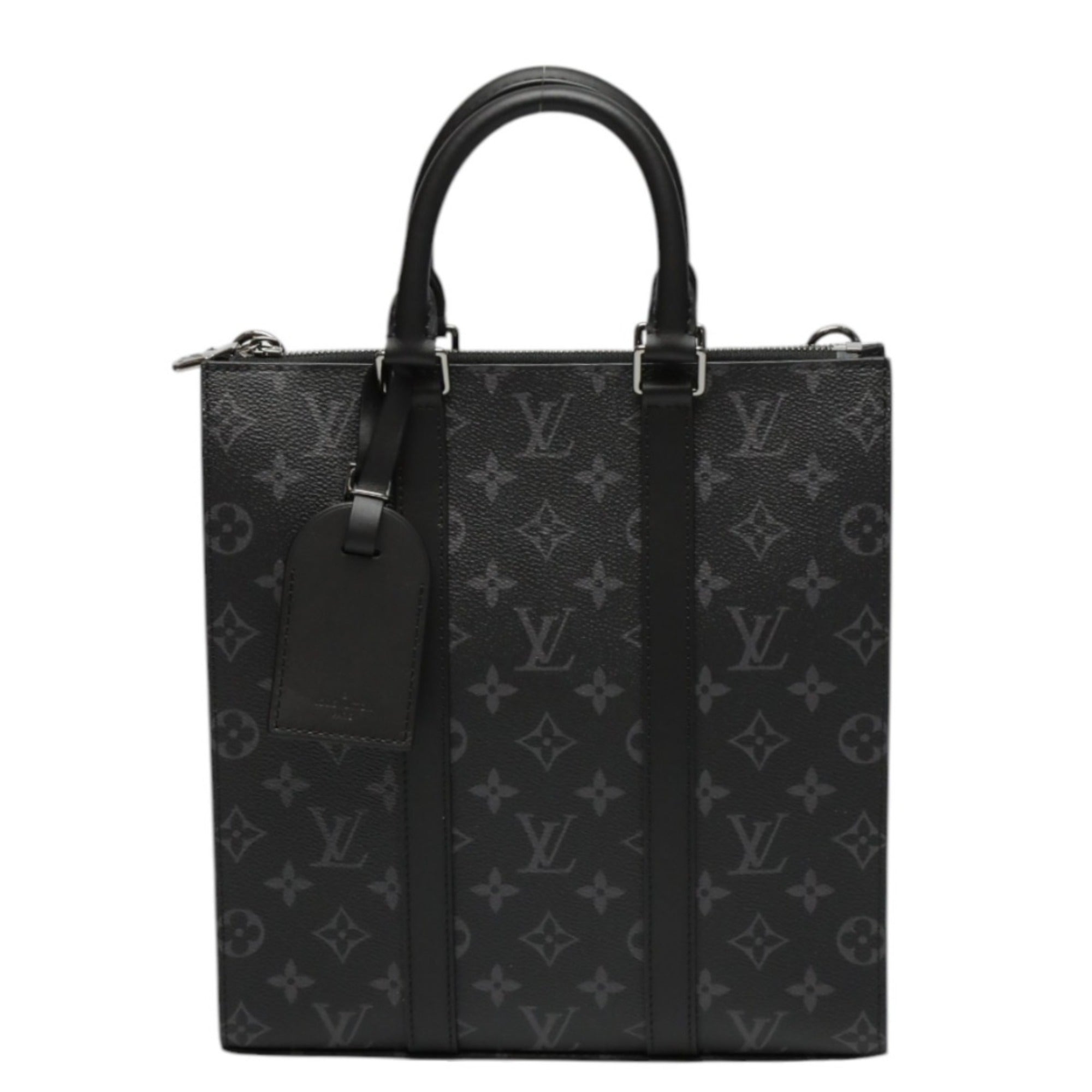 Louis Vuitton Black Monogram Eclipse Canvas Shoulder Bag Tote Bag