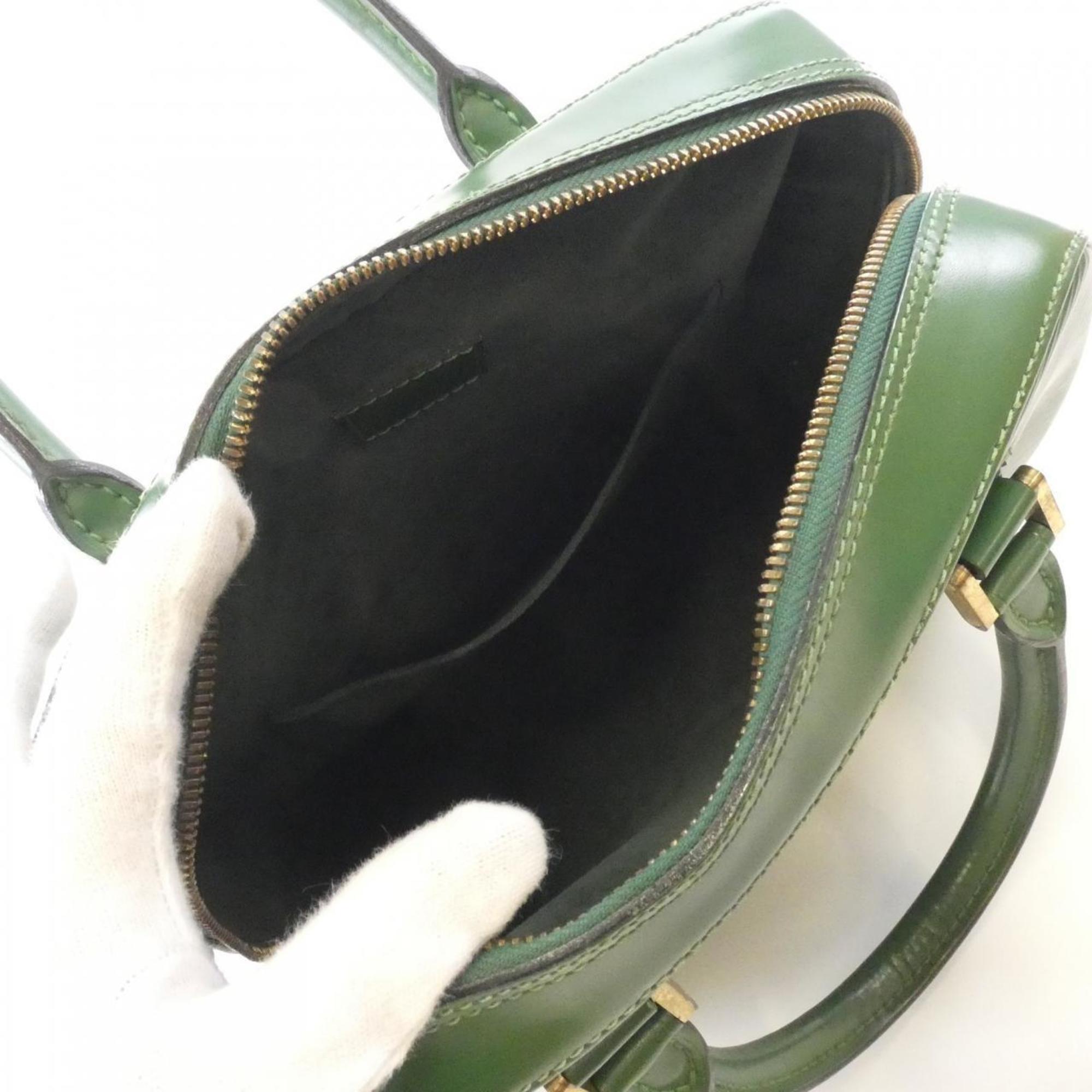 Louis Vuitton Green Leather Handbag