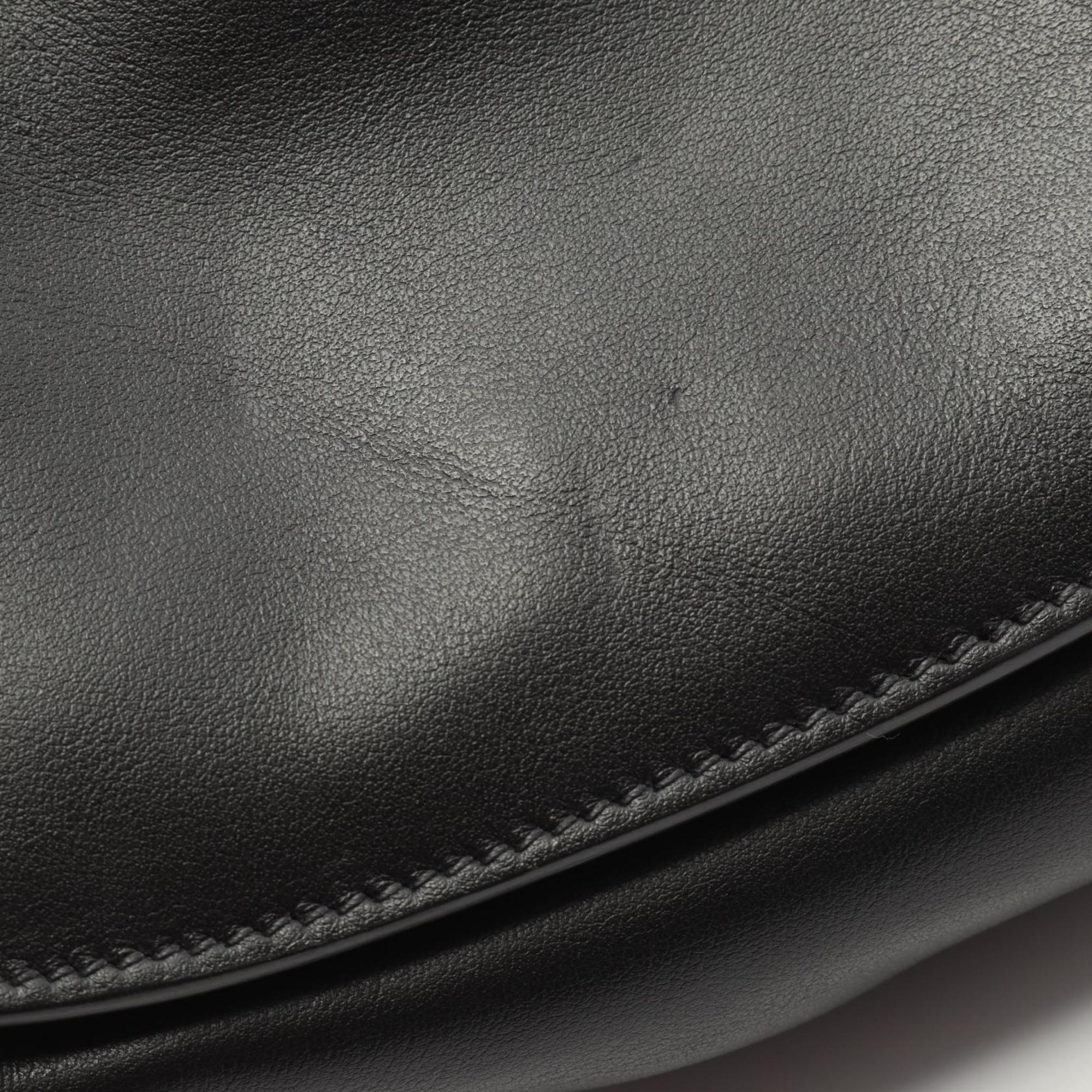 Prada Black Leather Shoulder Bag