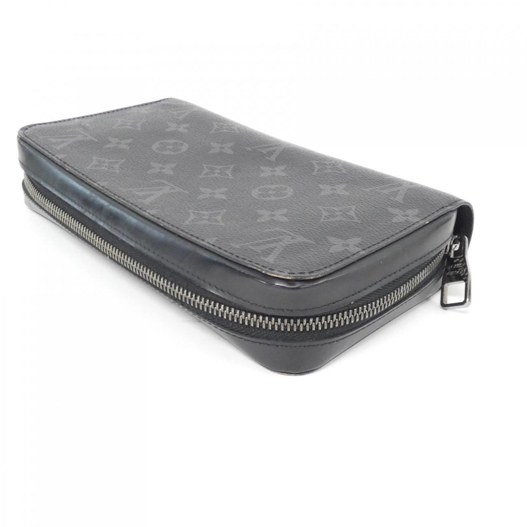 Louis Vuitton Black Coated Canvas Long Wallet
