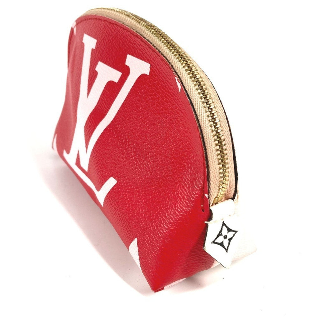 Louis Vuitton Pink Red Color Monogram Pouch