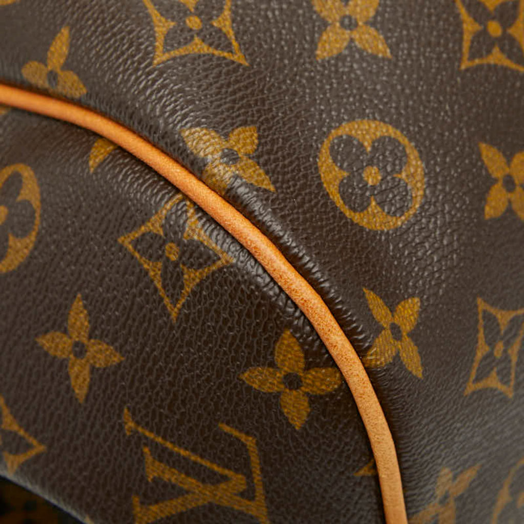 Louis Vuitton Brown Pvc Leather Handbag Tote Bag