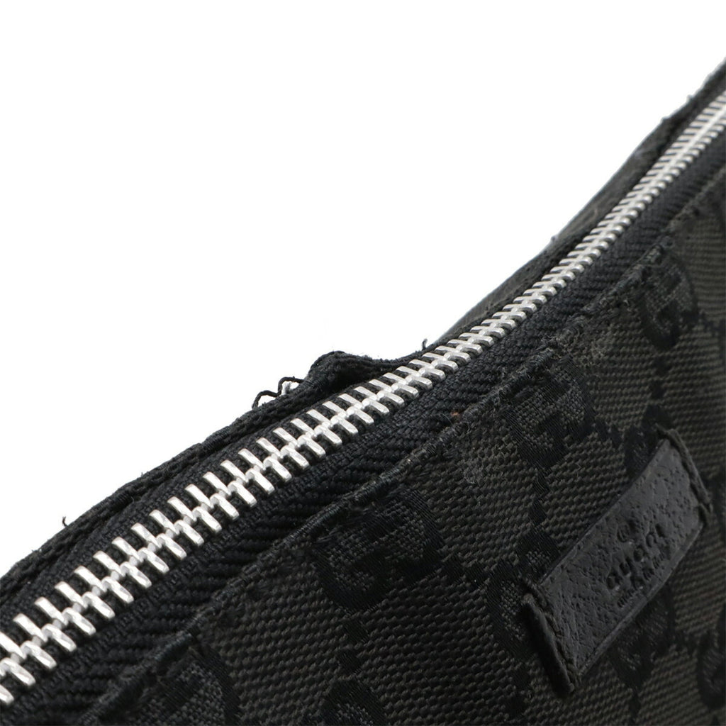 Gucci Gg Canvas Black Gg Canvas Handbag Shoulder Bag (Pre-Owned)