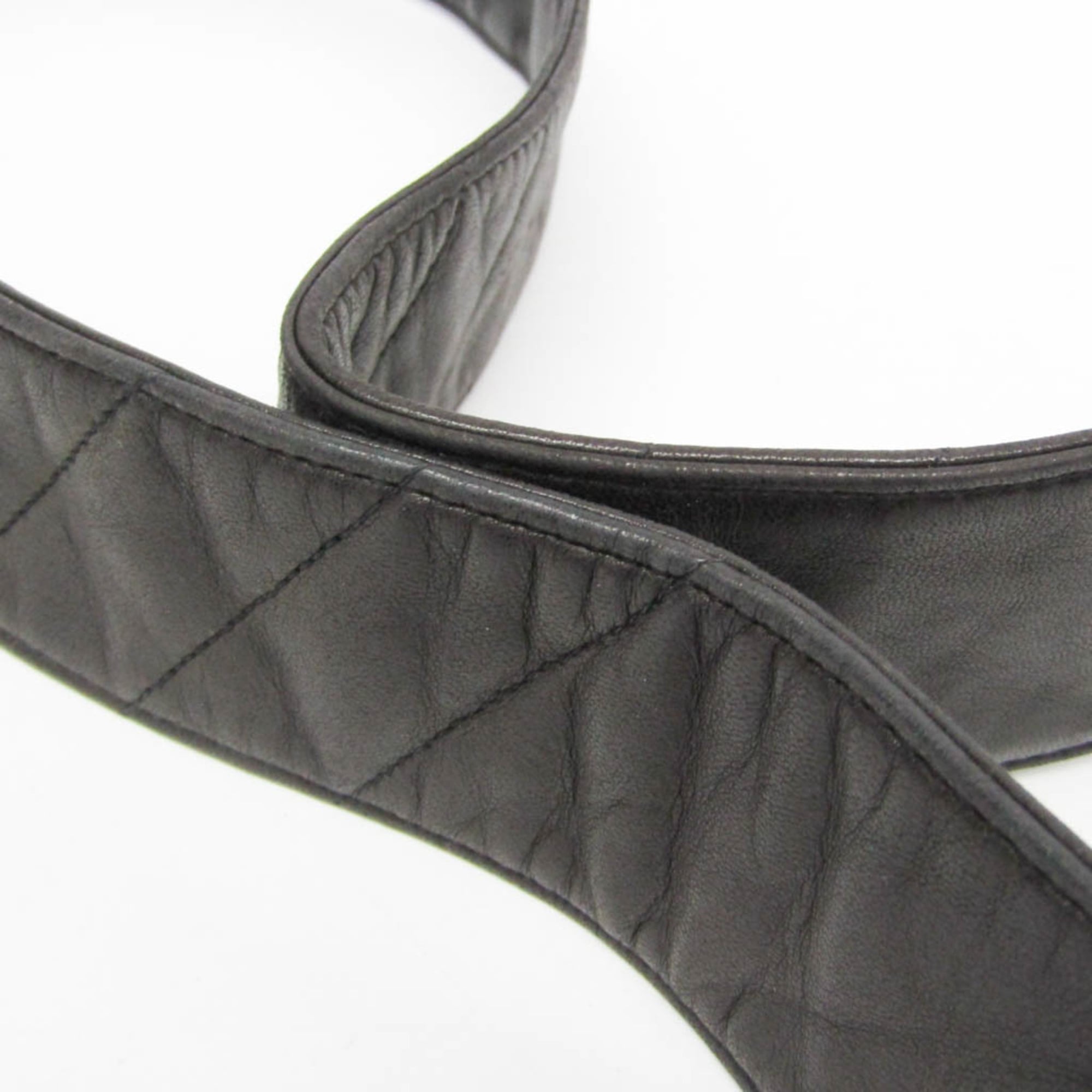 Chanel Mademoiselle Black Leather Shoulder Bag
