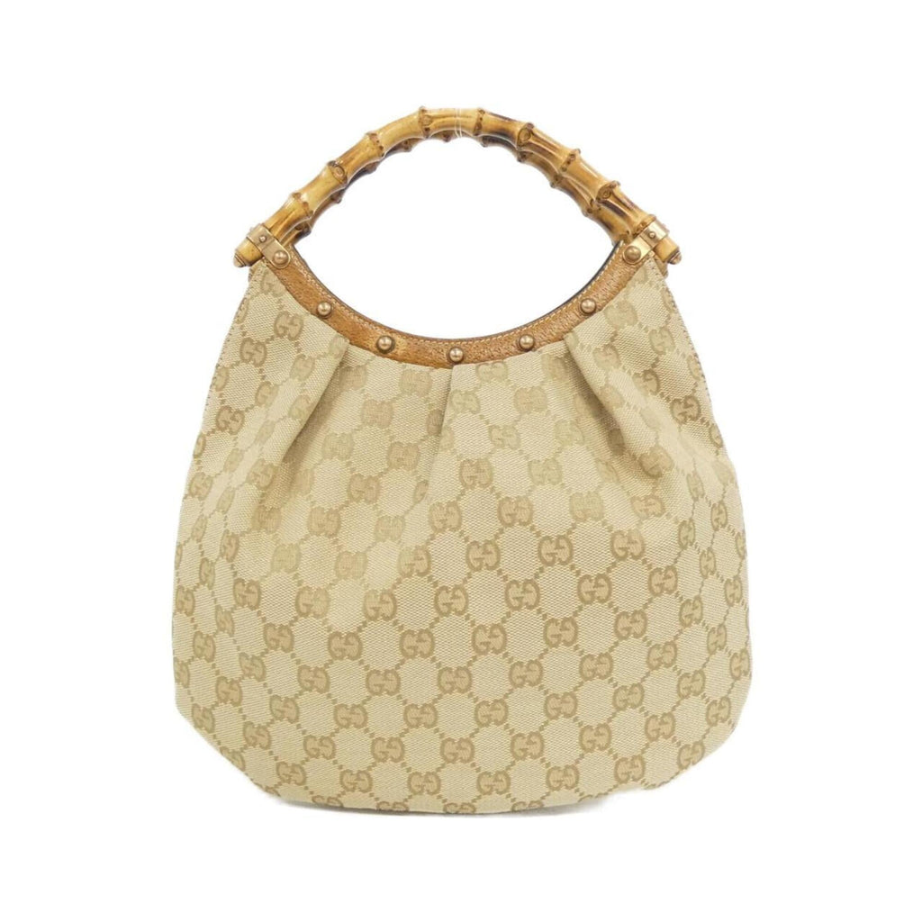 Gucci Beige Gg Canvas Handbag (Pre-Owned)