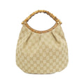 Gucci Beige Gg Canvas Handbag (Pre-Owned)