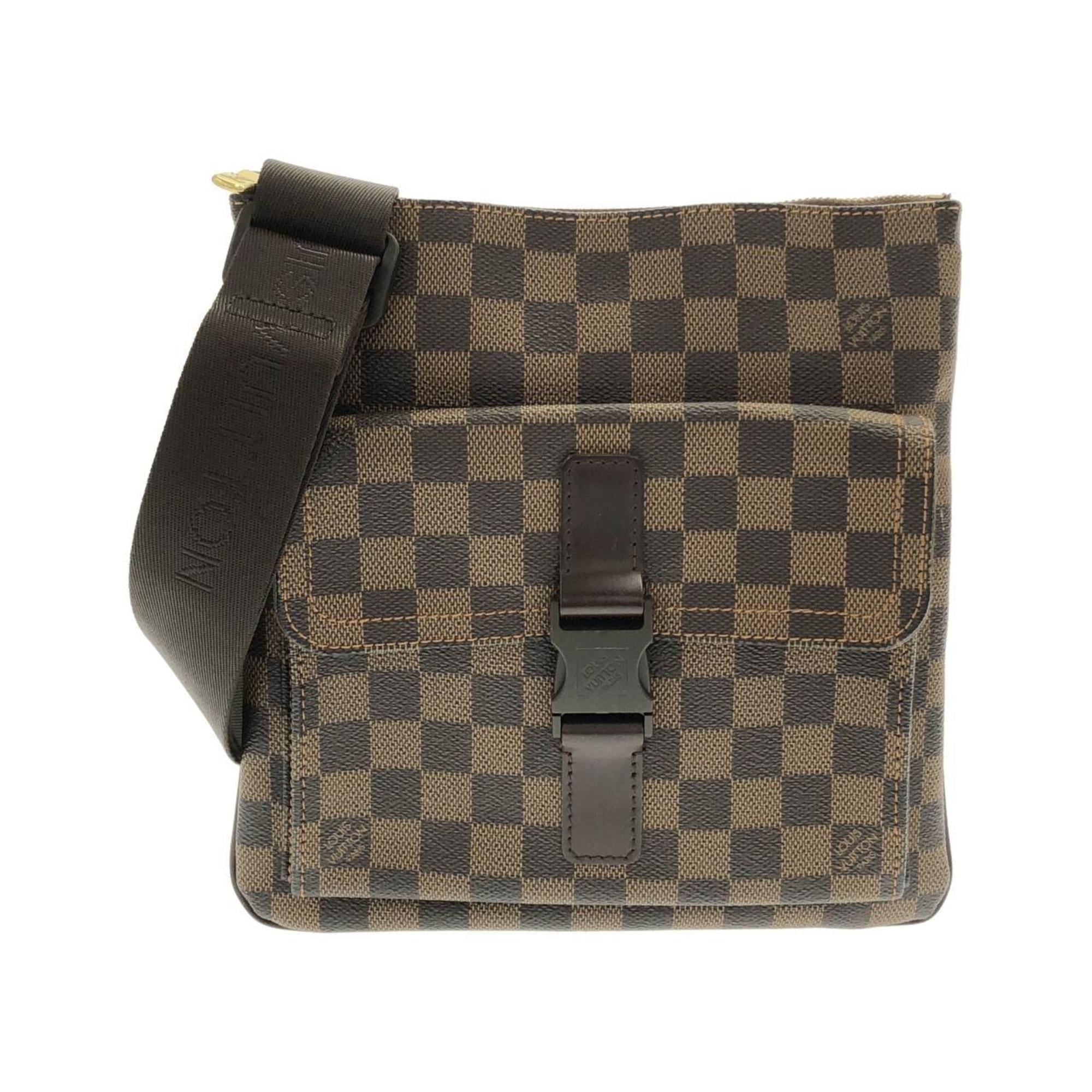 Louis Vuitton Ebene Coated Canvas Pochette Shoulder Bag