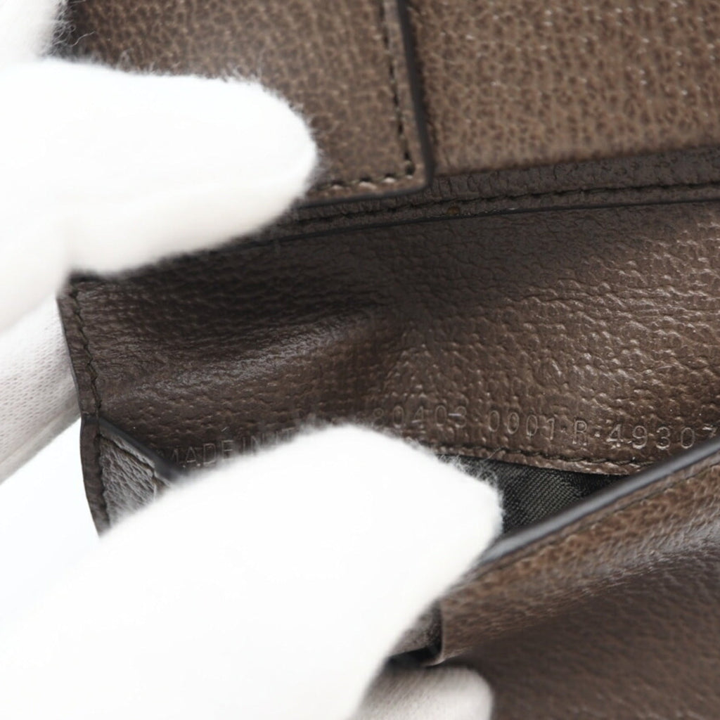 Balenciaga Beige Coated Canvas Leather Wallet (Bi-Fold)