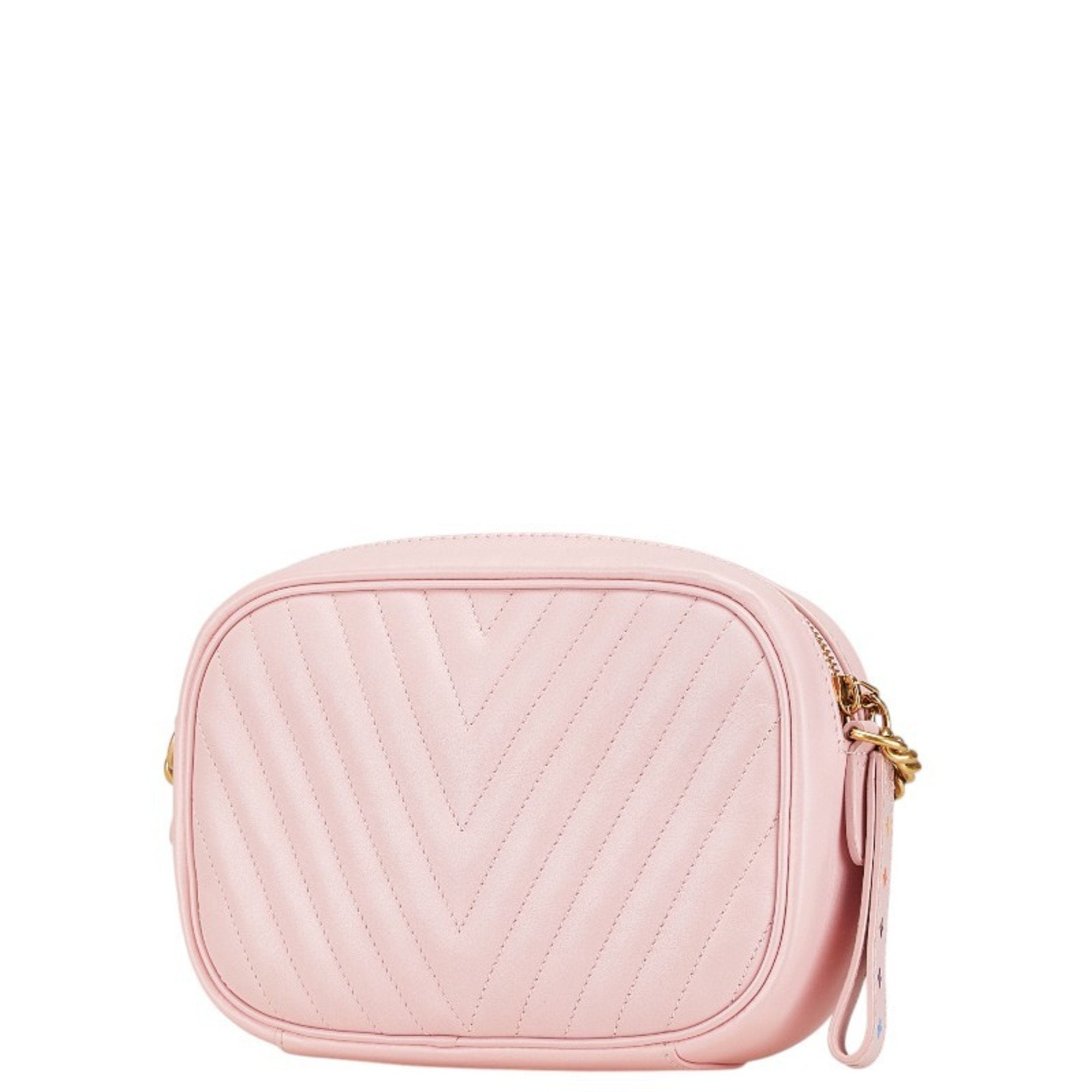 Louis Vuitton Pink Leather Shoulder Bag