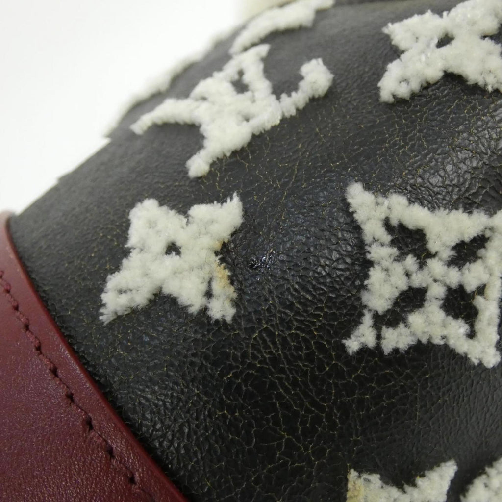 Louis Vuitton Black Ivory Rouge Leather Boston Bag