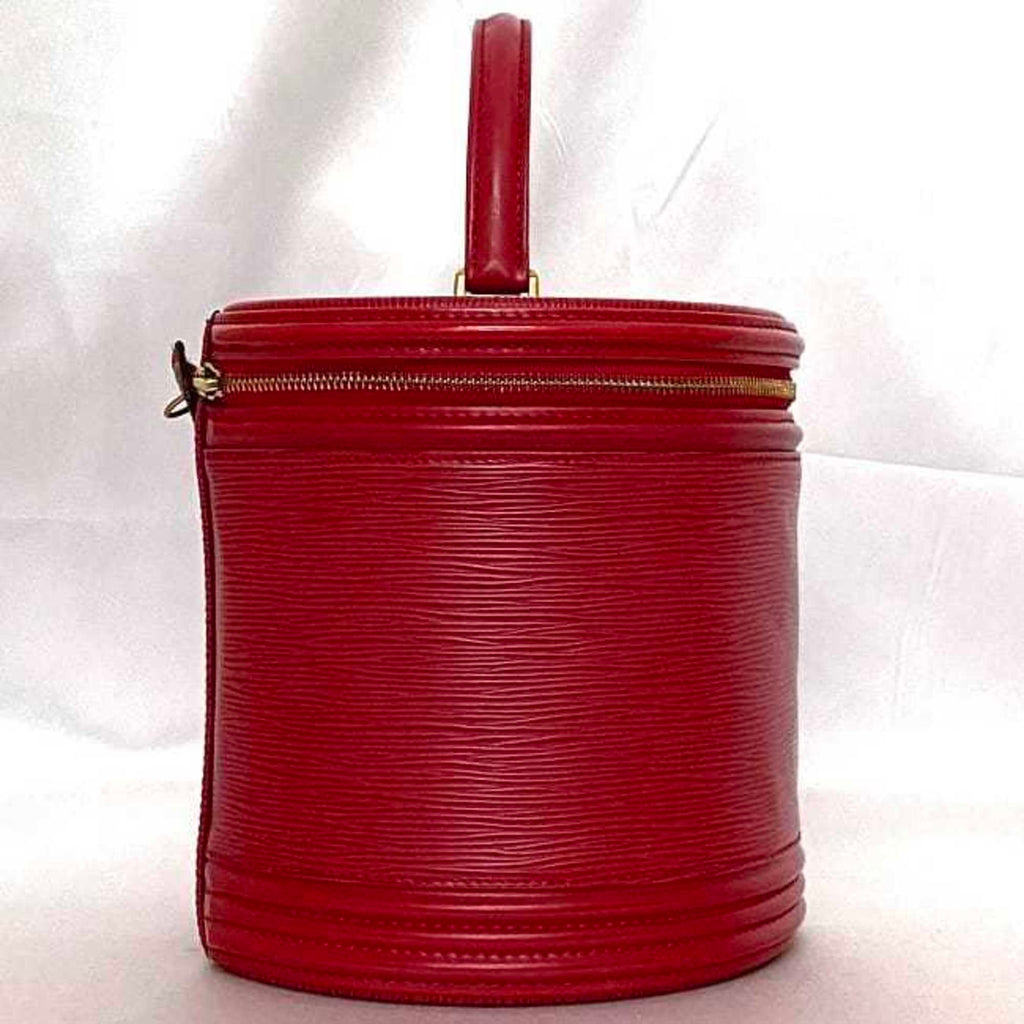 Louis Vuitton Castilian Red Epi Leather Handbag Vanity Bag