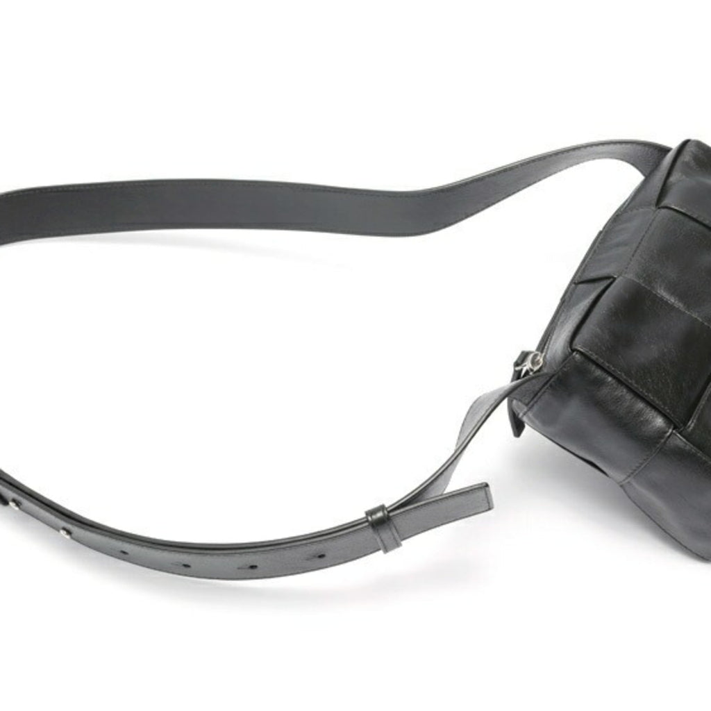 Bottega Veneta Dark Green Leather Shoulder Bag