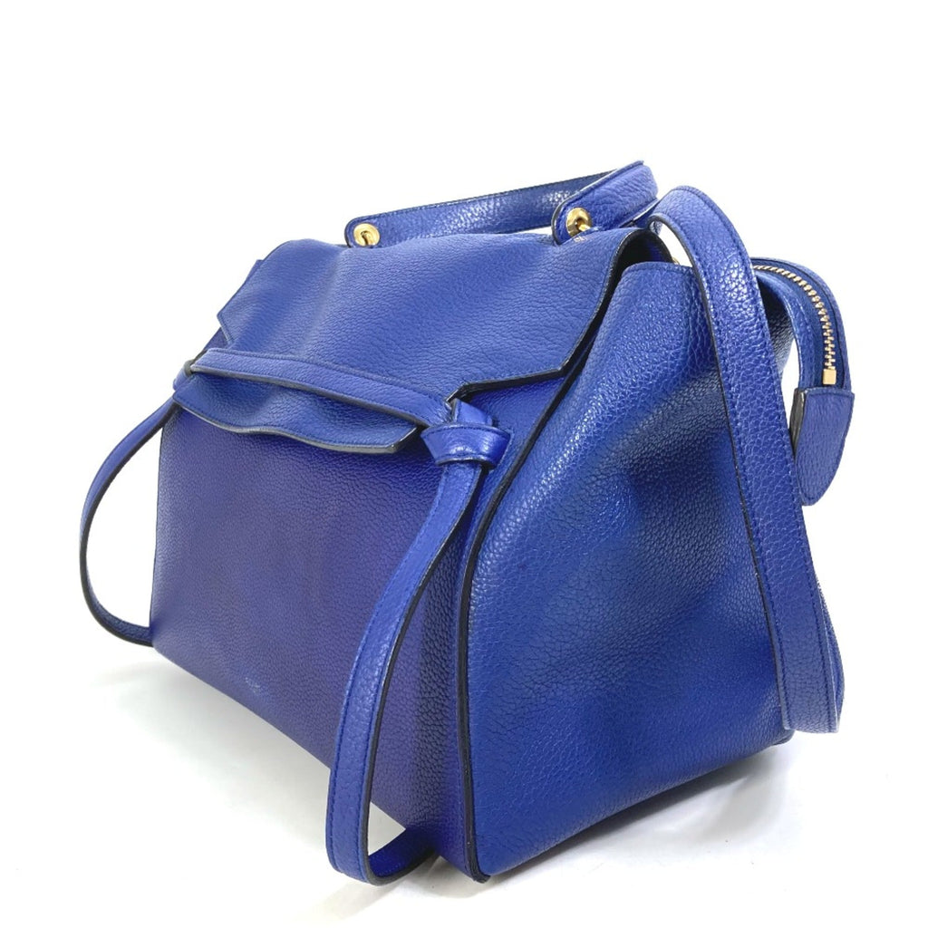 Celine Blue Leather Shoulder Bag