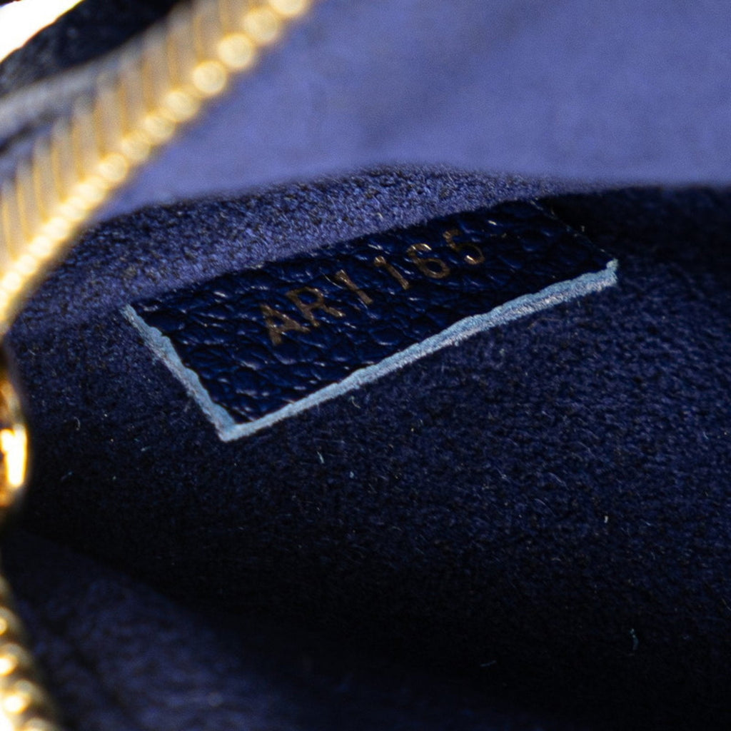 Louis Vuitton Blue Leather Shoulder Bag
