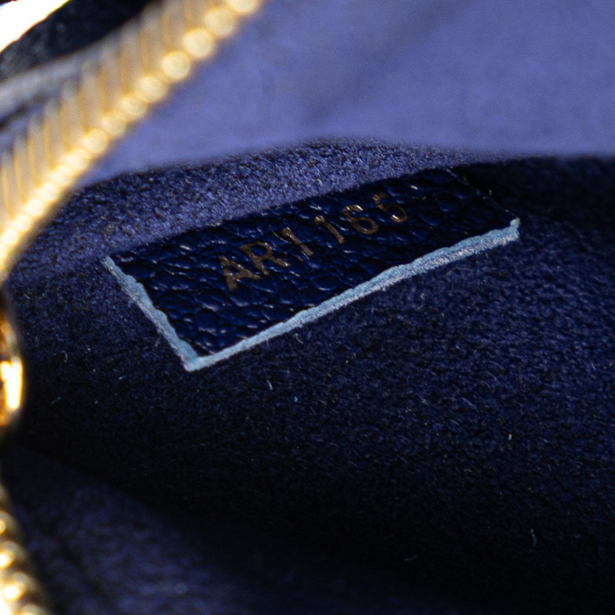 Louis Vuitton Blue Leather Shoulder Bag