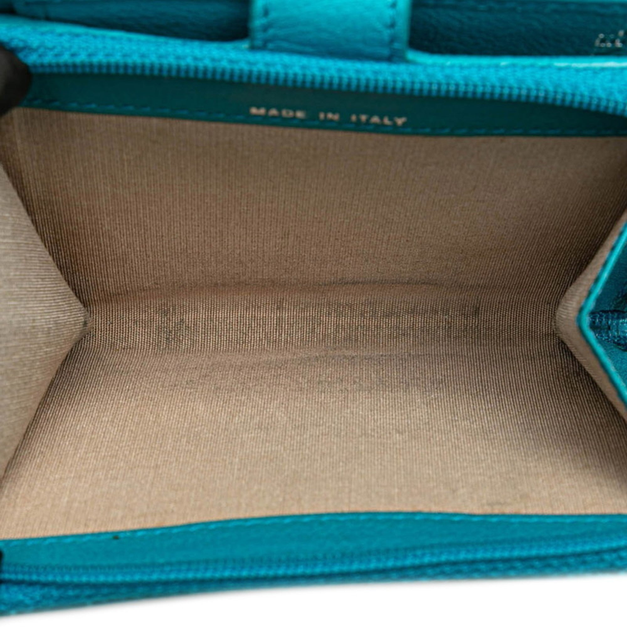 Chanel Light Blue Leather Wallet (Bi-Fold)