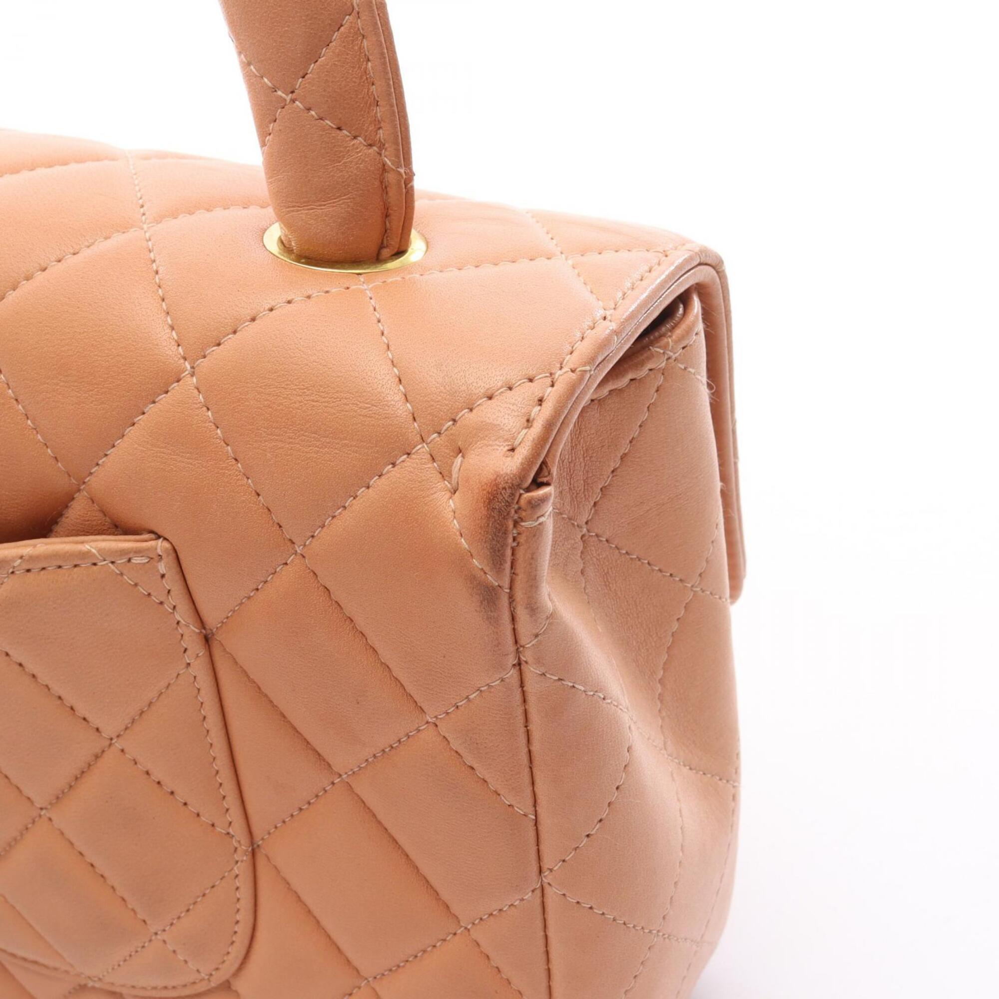 Chanel Orange Leather Handbag